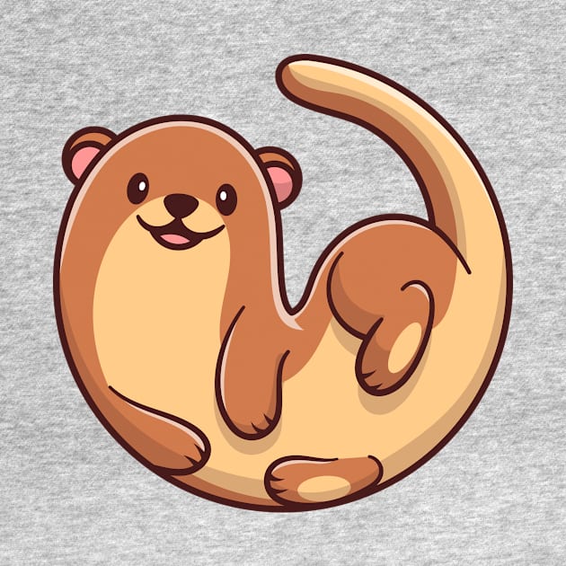 Cute Otter Cartoon Illustration by Catalyst Labs